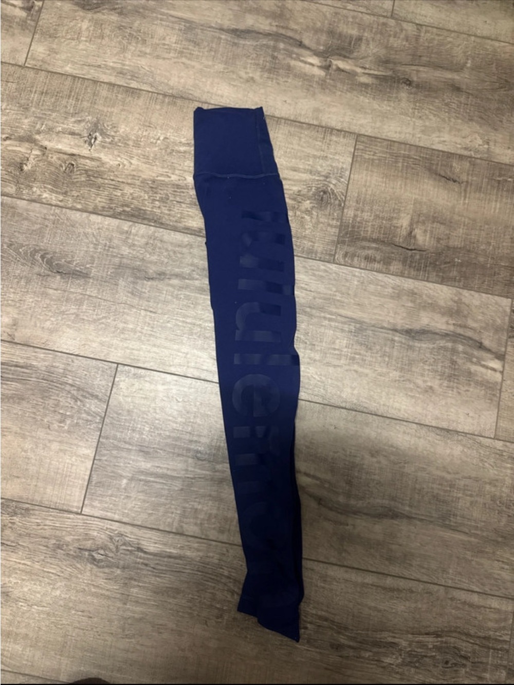 lululemon athletica Navy Blue Leggings with Tonal Side Logo